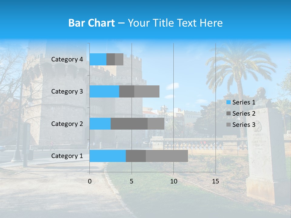 A Castle With A Flag On Top Of It PowerPoint Template