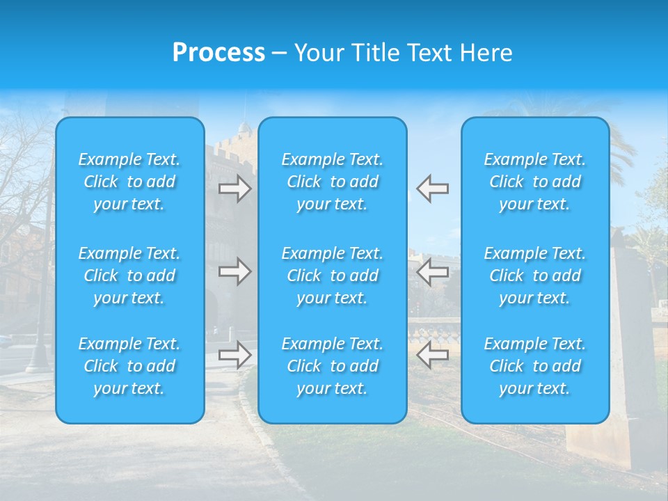 A Castle With A Flag On Top Of It PowerPoint Template