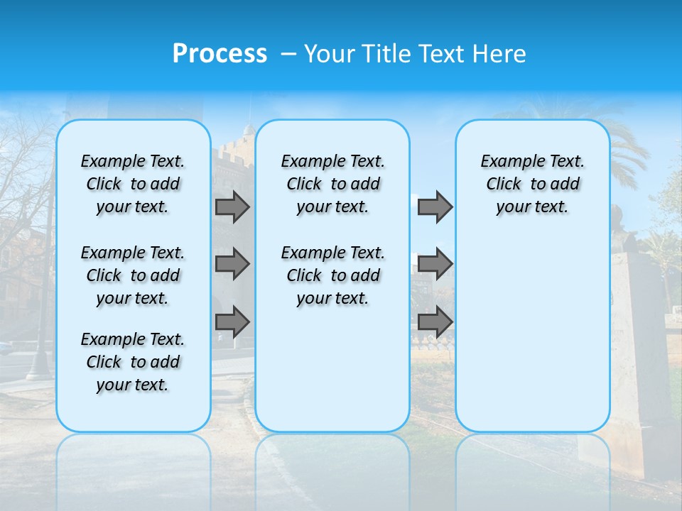 A Castle With A Flag On Top Of It PowerPoint Template
