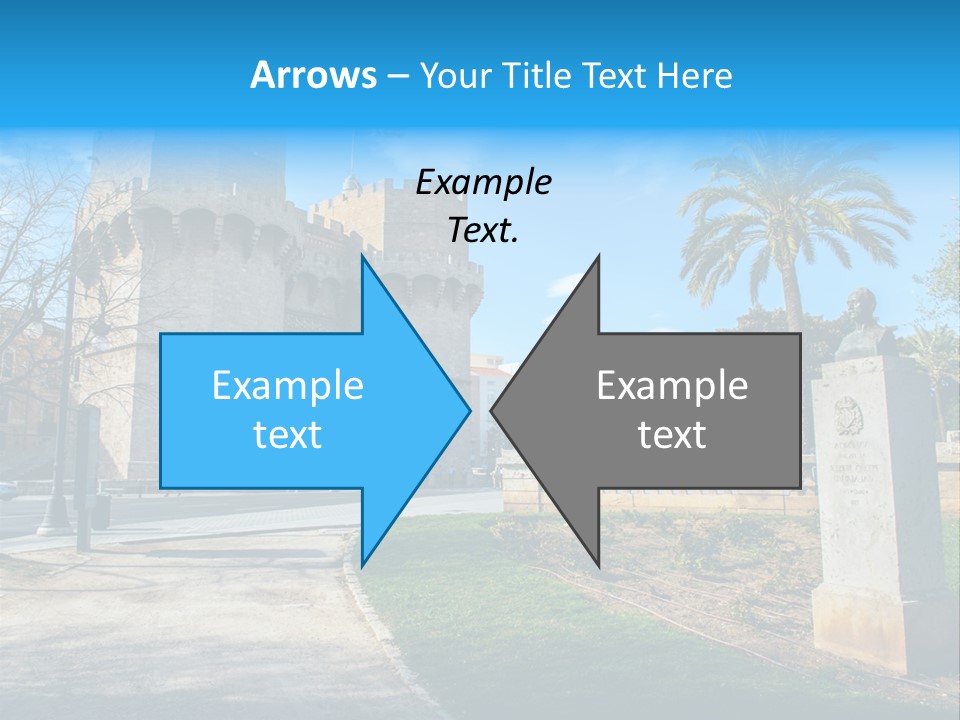 A Castle With A Flag On Top Of It PowerPoint Template