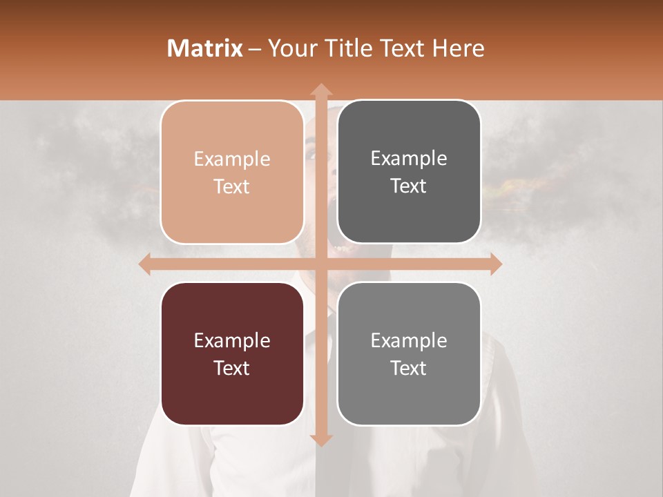 A Man Is Screaming With A Cloud Of Smoke Coming Out Of His Mouth PowerPoint Template