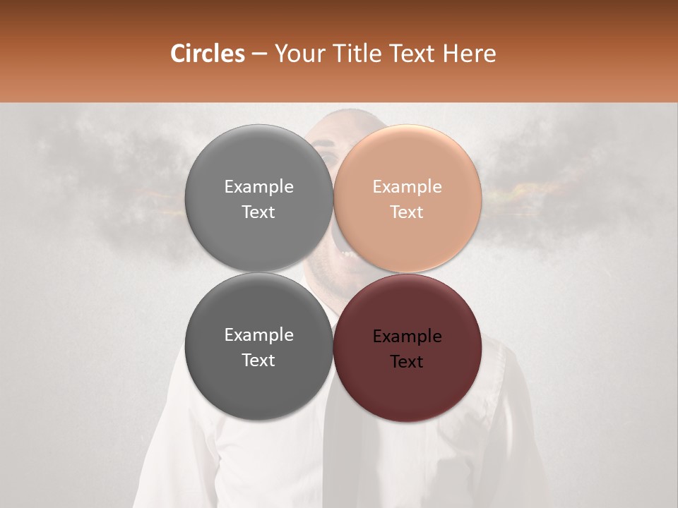 A Man Is Screaming With A Cloud Of Smoke Coming Out Of His Mouth PowerPoint Template