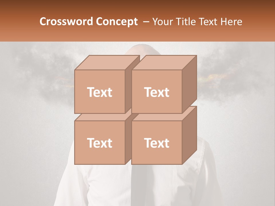 A Man Is Screaming With A Cloud Of Smoke Coming Out Of His Mouth PowerPoint Template