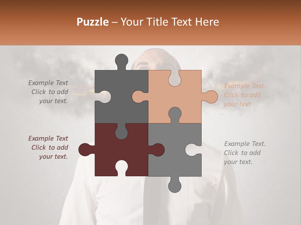 A Man Is Screaming With A Cloud Of Smoke Coming Out Of His Mouth PowerPoint Template