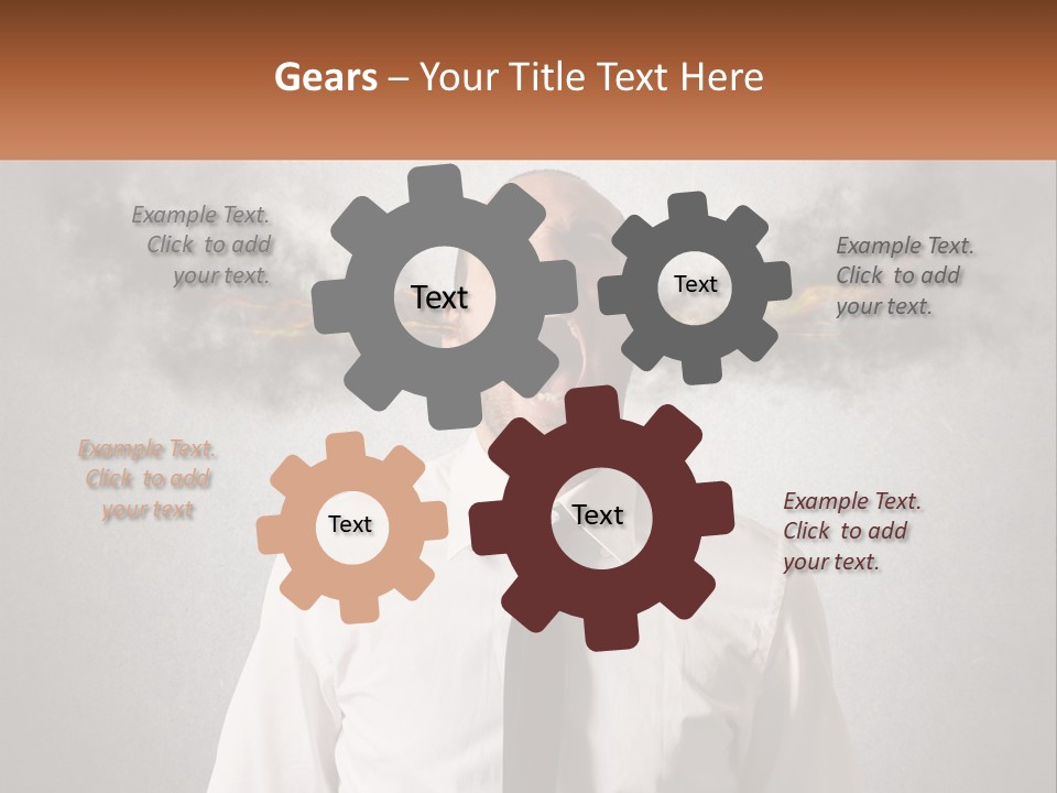 A Man Is Screaming With A Cloud Of Smoke Coming Out Of His Mouth PowerPoint Template