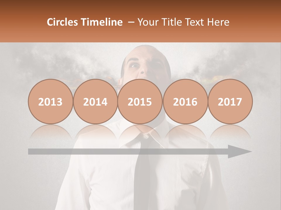 A Man Is Screaming With A Cloud Of Smoke Coming Out Of His Mouth PowerPoint Template