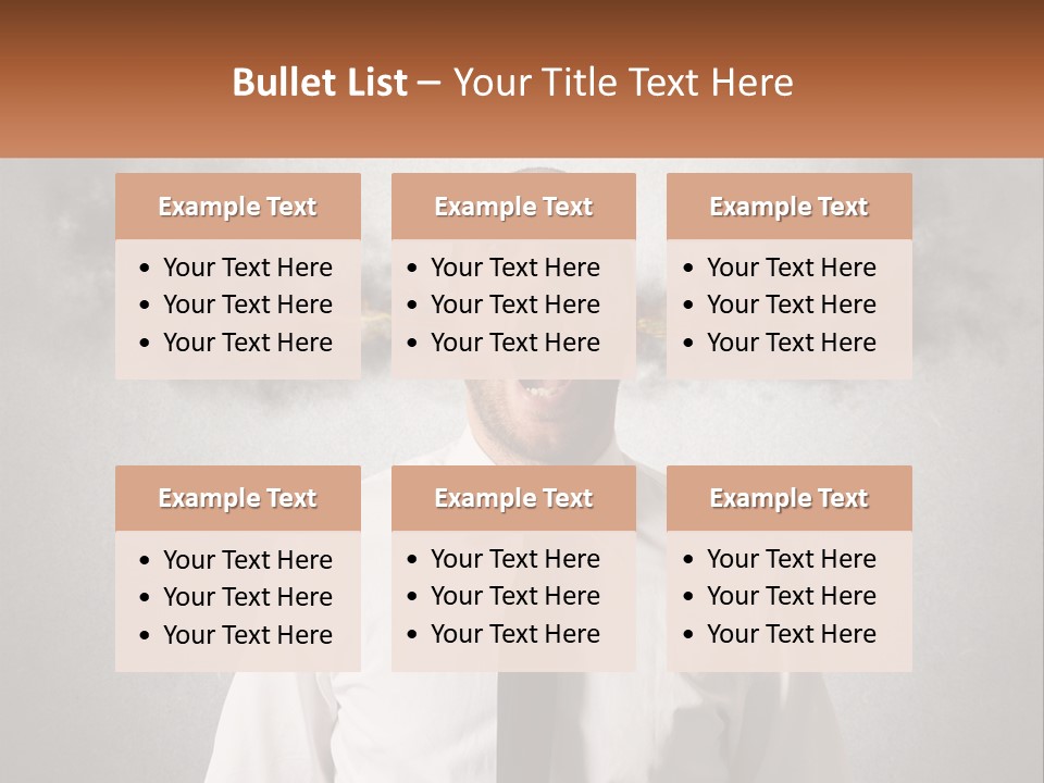 A Man Is Screaming With A Cloud Of Smoke Coming Out Of His Mouth PowerPoint Template