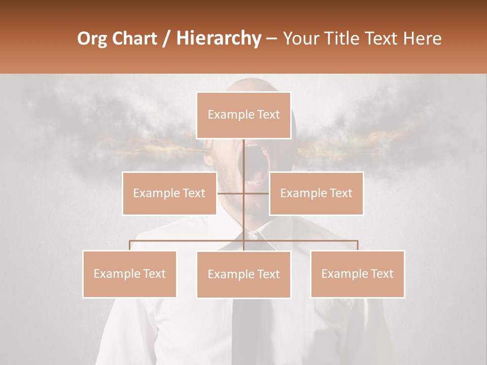 A Man Is Screaming With A Cloud Of Smoke Coming Out Of His Mouth PowerPoint Template