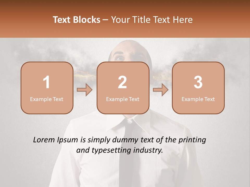 A Man Is Screaming With A Cloud Of Smoke Coming Out Of His Mouth PowerPoint Template
