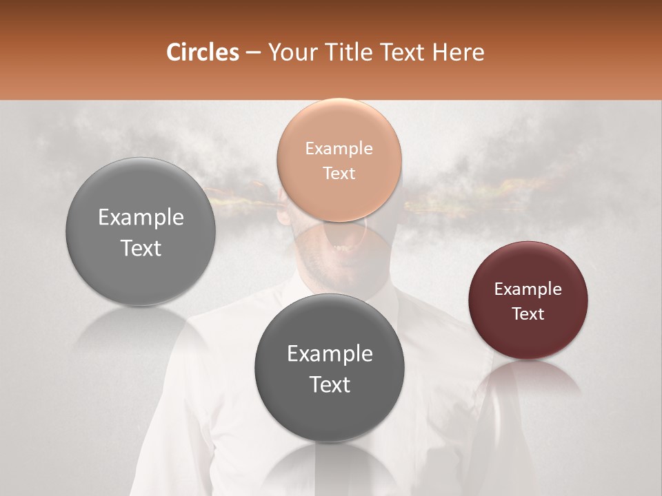 A Man Is Screaming With A Cloud Of Smoke Coming Out Of His Mouth PowerPoint Template