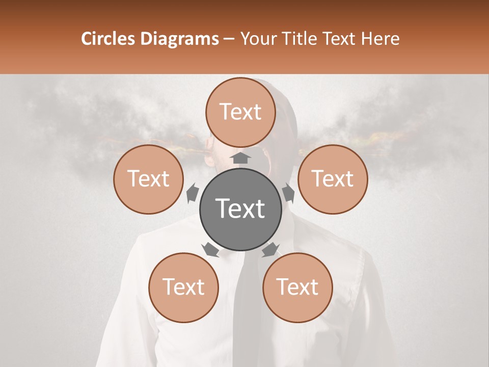 A Man Is Screaming With A Cloud Of Smoke Coming Out Of His Mouth PowerPoint Template