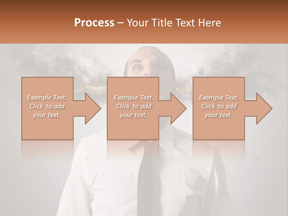 A Man Is Screaming With A Cloud Of Smoke Coming Out Of His Mouth PowerPoint Template