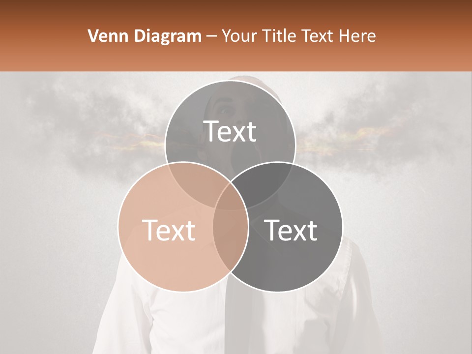 A Man Is Screaming With A Cloud Of Smoke Coming Out Of His Mouth PowerPoint Template