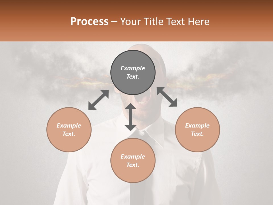 A Man Is Screaming With A Cloud Of Smoke Coming Out Of His Mouth PowerPoint Template