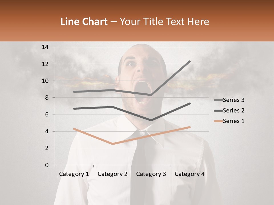 A Man Is Screaming With A Cloud Of Smoke Coming Out Of His Mouth PowerPoint Template