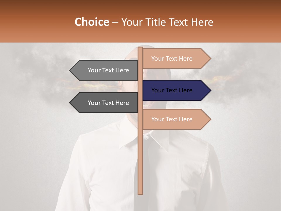 A Man Is Screaming With A Cloud Of Smoke Coming Out Of His Mouth PowerPoint Template