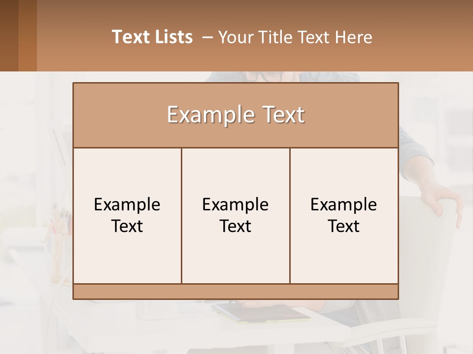 A Man And A Woman Sitting At A Desk Looking At A Computer Screen PowerPoint Template