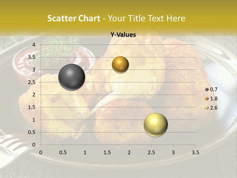 A Plate Of Food With A Fork And Knife PowerPoint Template