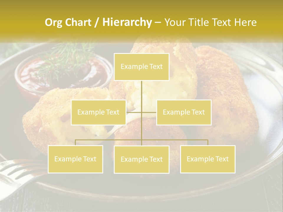 A Plate Of Food With A Fork And Knife PowerPoint Template