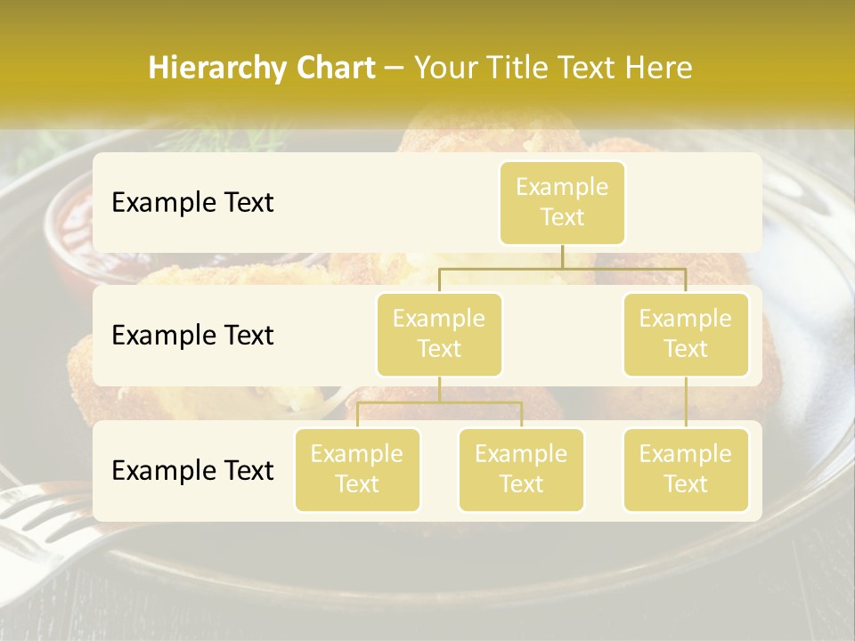 A Plate Of Food With A Fork And Knife PowerPoint Template