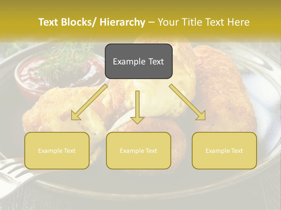 A Plate Of Food With A Fork And Knife PowerPoint Template