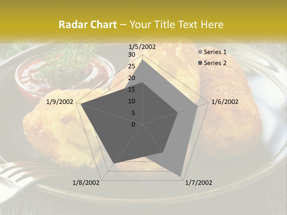 A Plate Of Food With A Fork And Knife PowerPoint Template