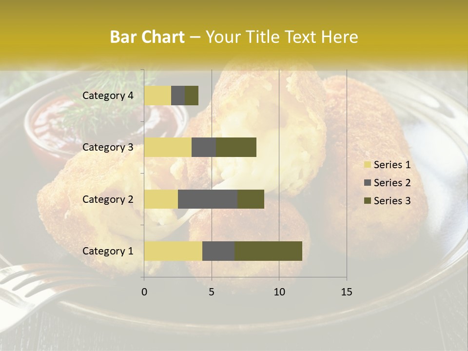 A Plate Of Food With A Fork And Knife PowerPoint Template