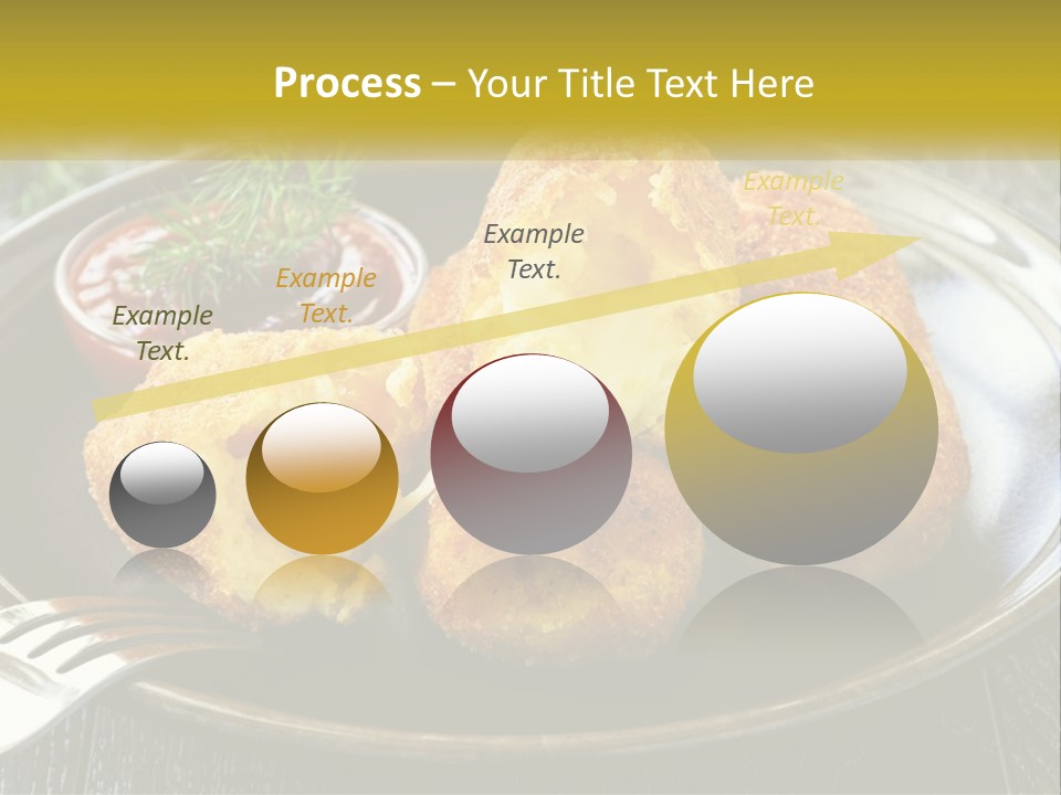 A Plate Of Food With A Fork And Knife PowerPoint Template