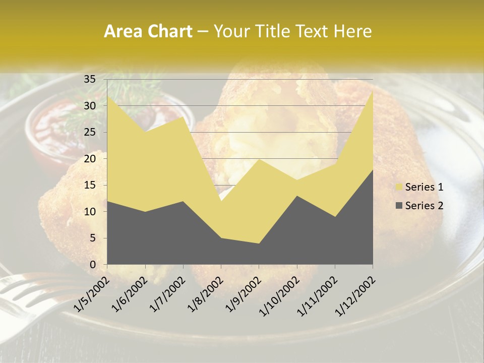 A Plate Of Food With A Fork And Knife PowerPoint Template