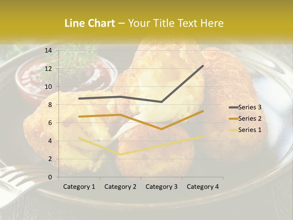 A Plate Of Food With A Fork And Knife PowerPoint Template
