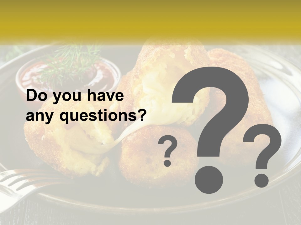 A Plate Of Food With A Fork And Knife PowerPoint Template