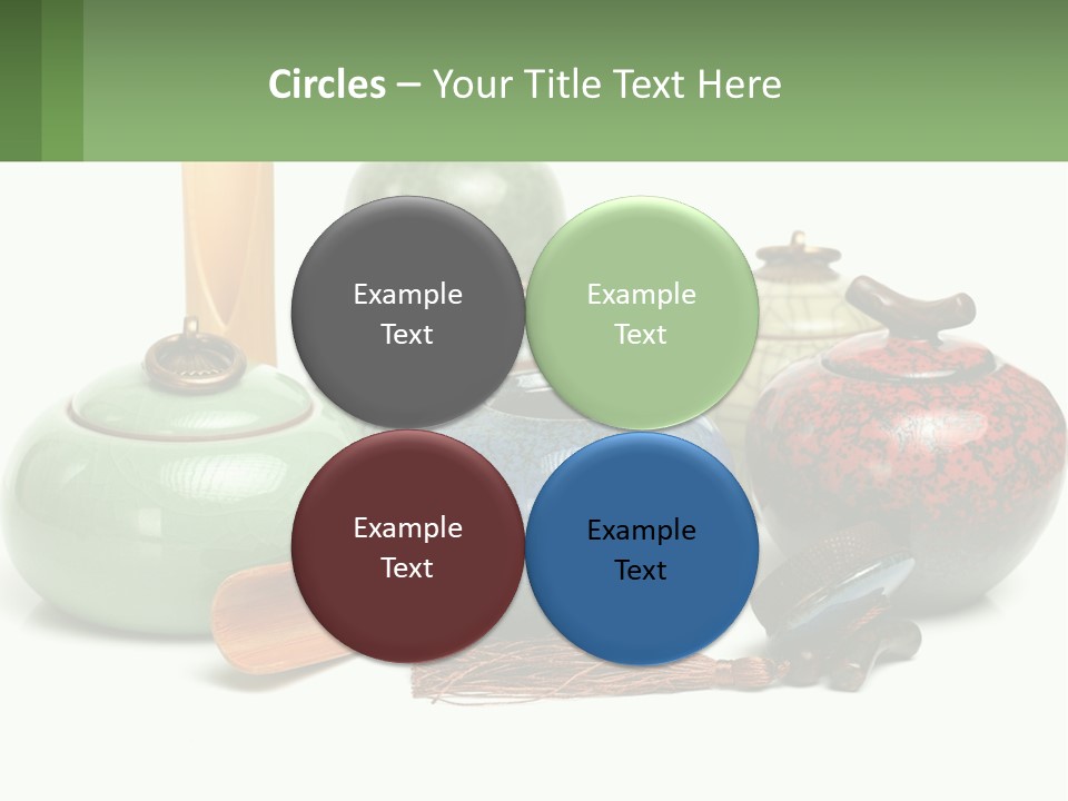 A Group Of Vases Sitting Next To Each Other PowerPoint Template