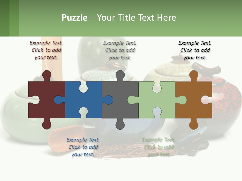 A Group Of Vases Sitting Next To Each Other PowerPoint Template