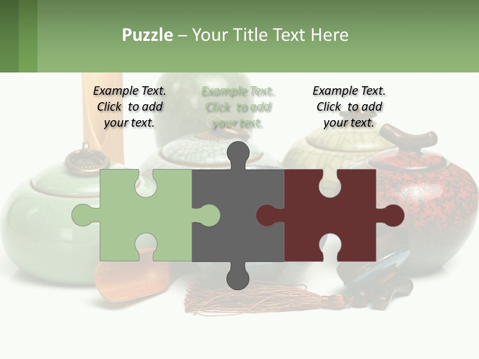 A Group Of Vases Sitting Next To Each Other PowerPoint Template