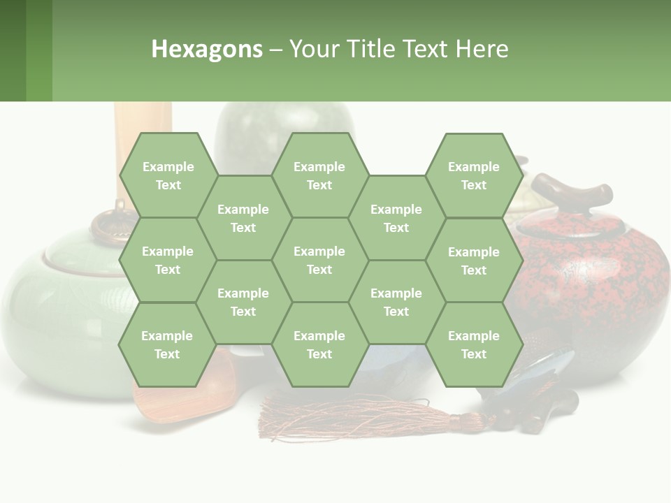 A Group Of Vases Sitting Next To Each Other PowerPoint Template