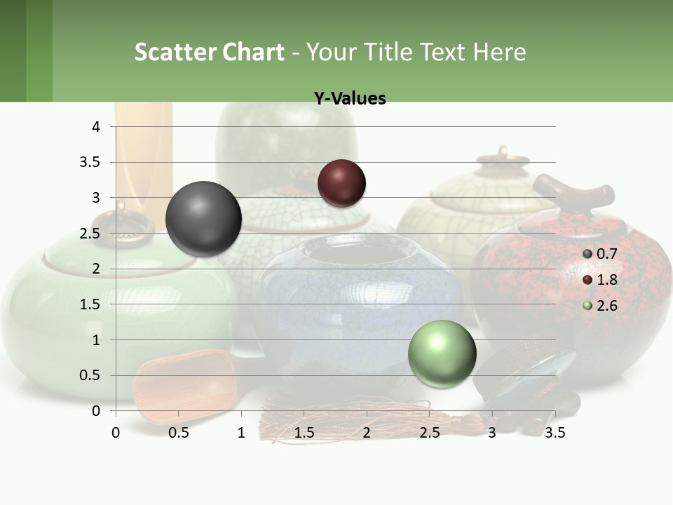 A Group Of Vases Sitting Next To Each Other PowerPoint Template