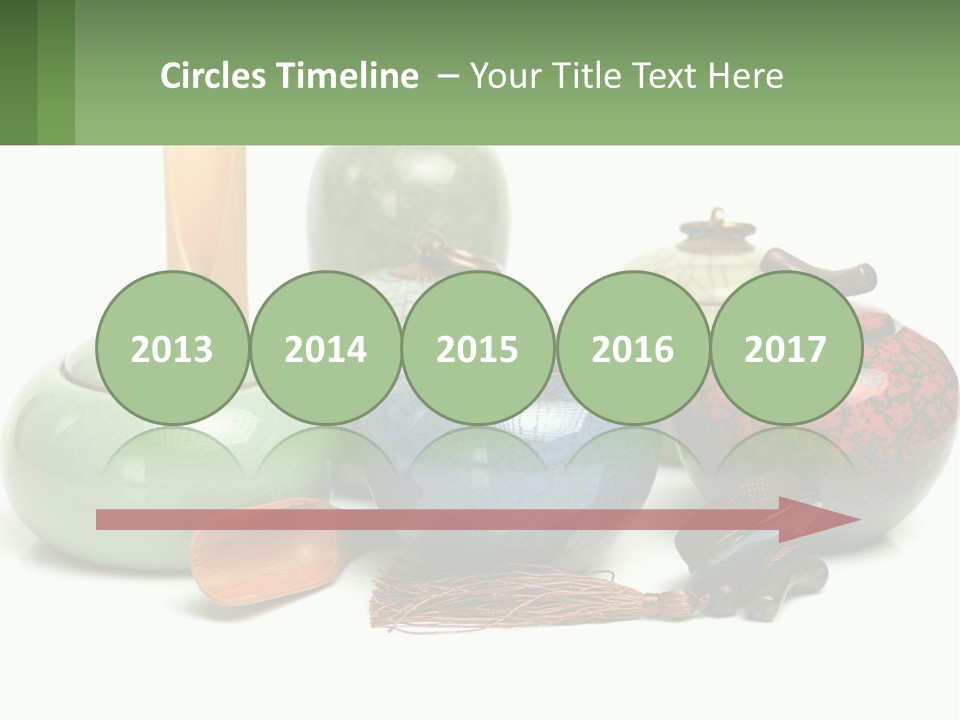 A Group Of Vases Sitting Next To Each Other PowerPoint Template