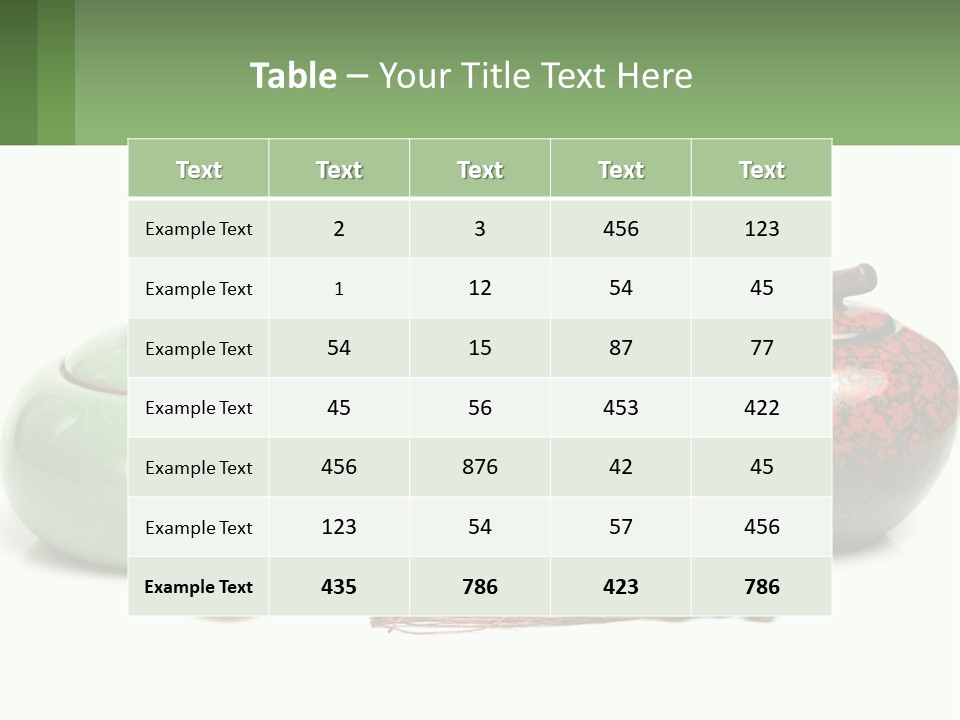 A Group Of Vases Sitting Next To Each Other PowerPoint Template