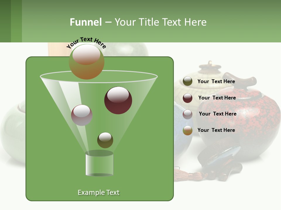 A Group Of Vases Sitting Next To Each Other PowerPoint Template