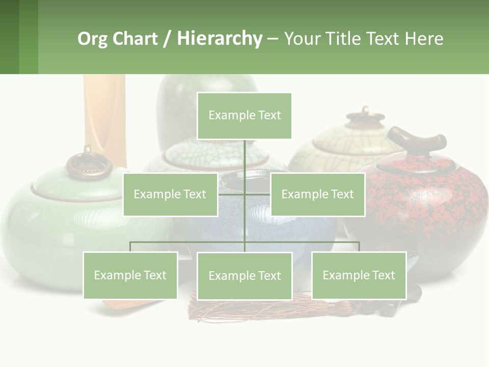 A Group Of Vases Sitting Next To Each Other PowerPoint Template