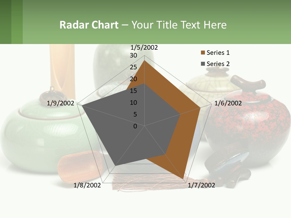 A Group Of Vases Sitting Next To Each Other PowerPoint Template