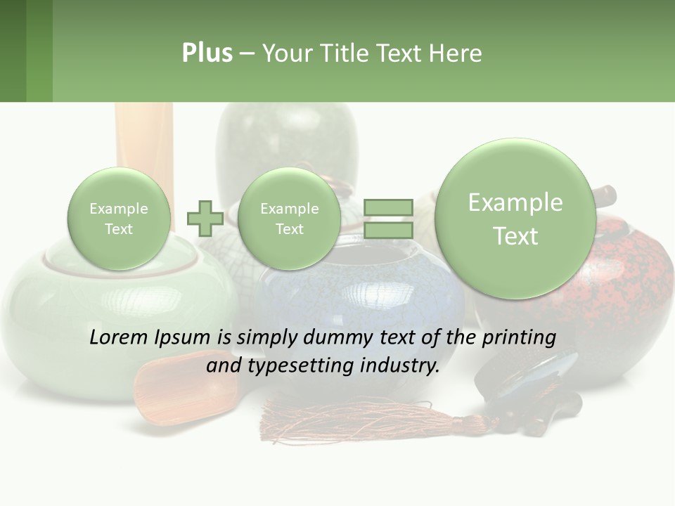 A Group Of Vases Sitting Next To Each Other PowerPoint Template