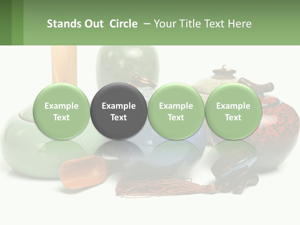 A Group Of Vases Sitting Next To Each Other PowerPoint Template