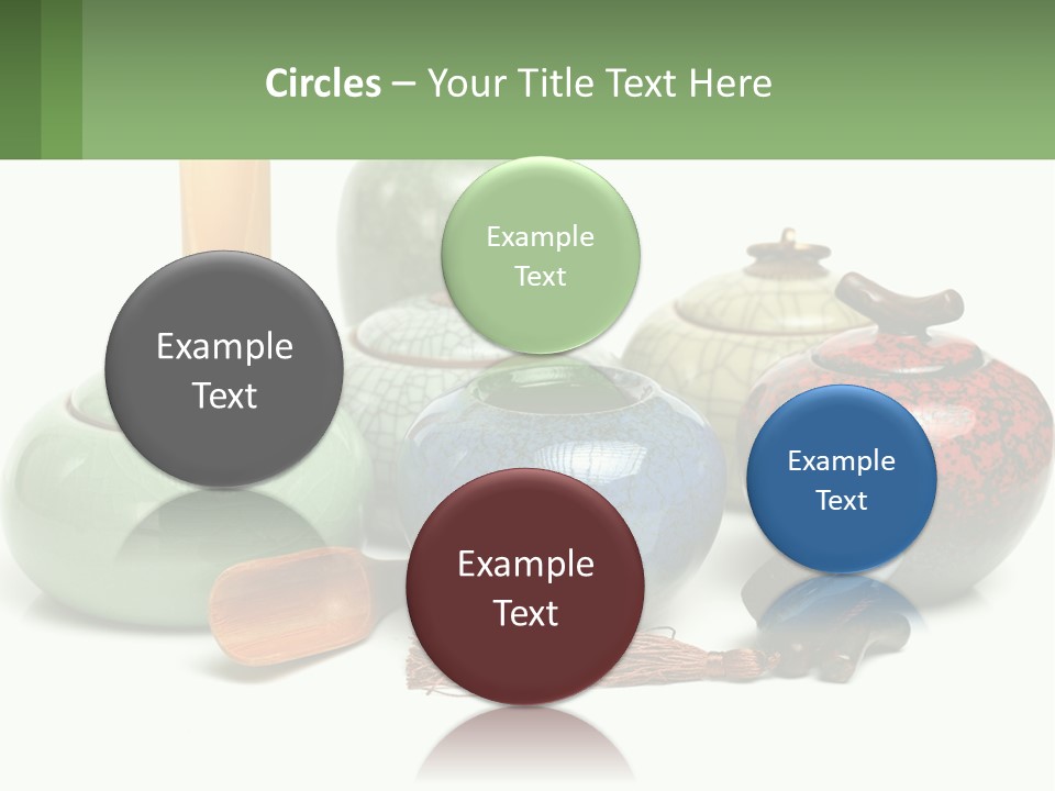 A Group Of Vases Sitting Next To Each Other PowerPoint Template