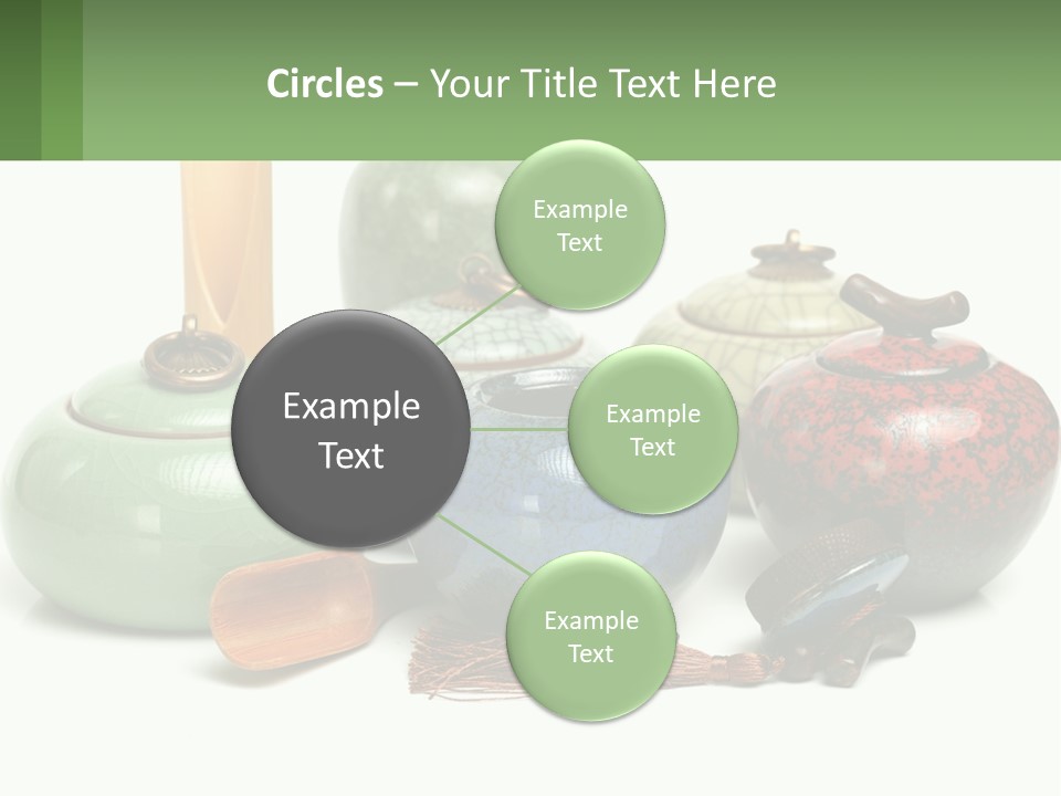 A Group Of Vases Sitting Next To Each Other PowerPoint Template