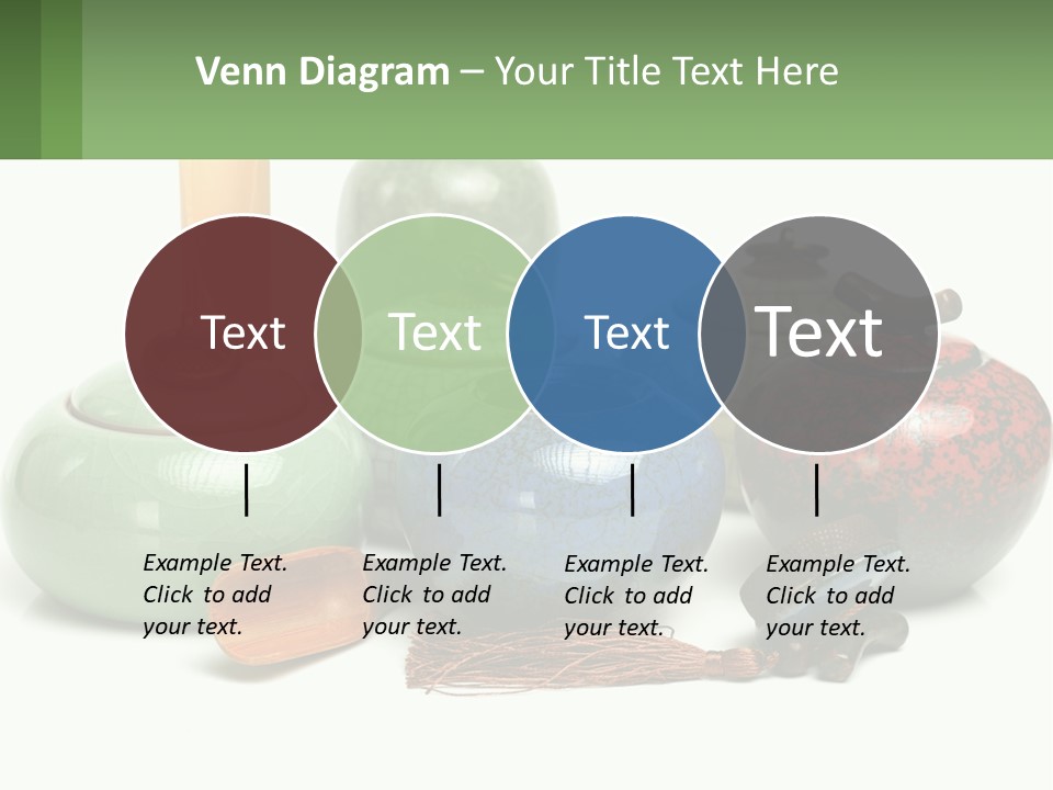 A Group Of Vases Sitting Next To Each Other PowerPoint Template