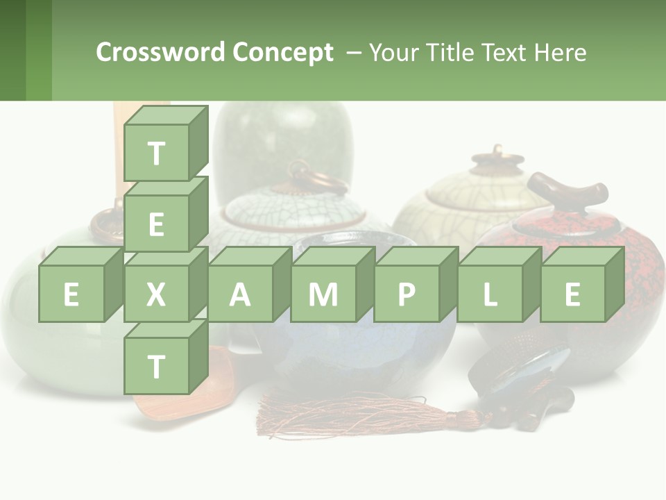 A Group Of Vases Sitting Next To Each Other PowerPoint Template