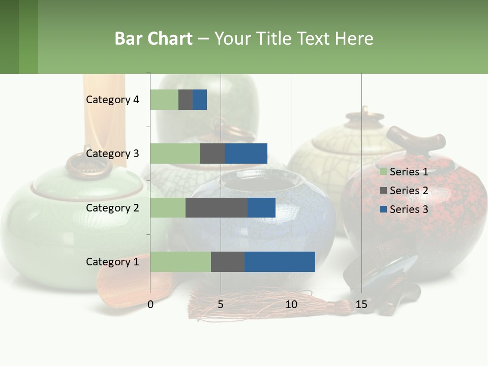 A Group Of Vases Sitting Next To Each Other PowerPoint Template