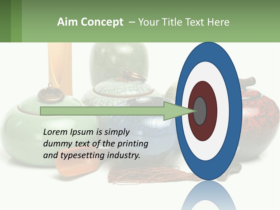 A Group Of Vases Sitting Next To Each Other PowerPoint Template