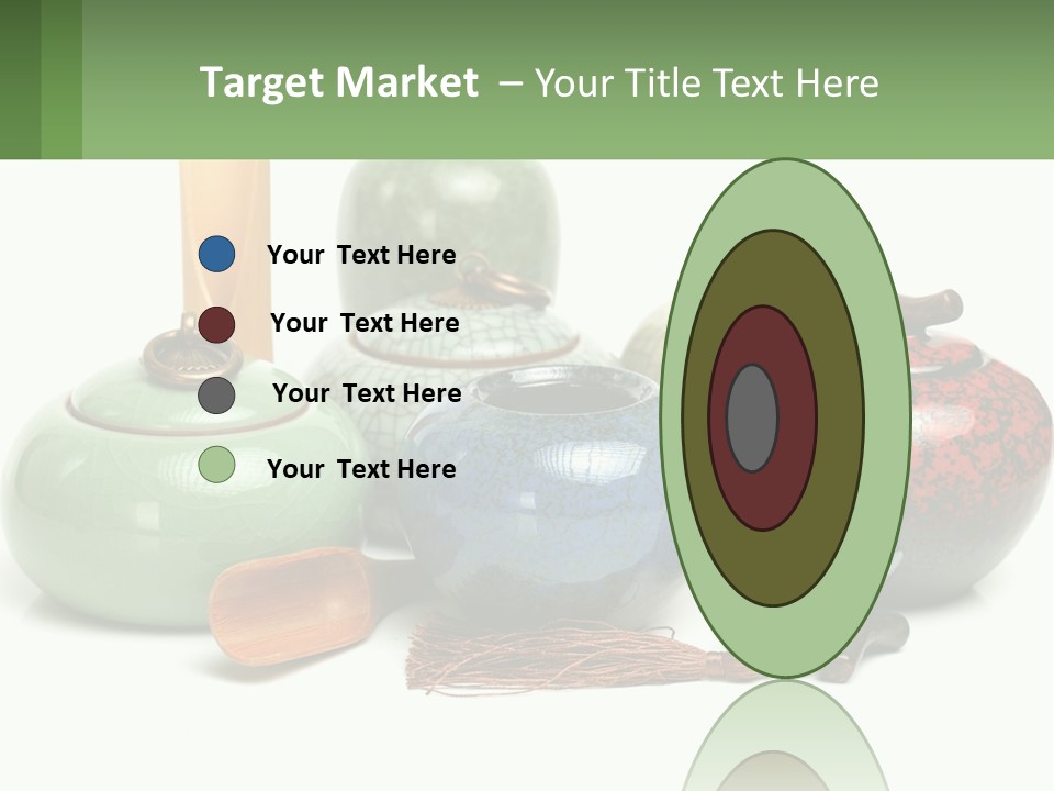 A Group Of Vases Sitting Next To Each Other PowerPoint Template